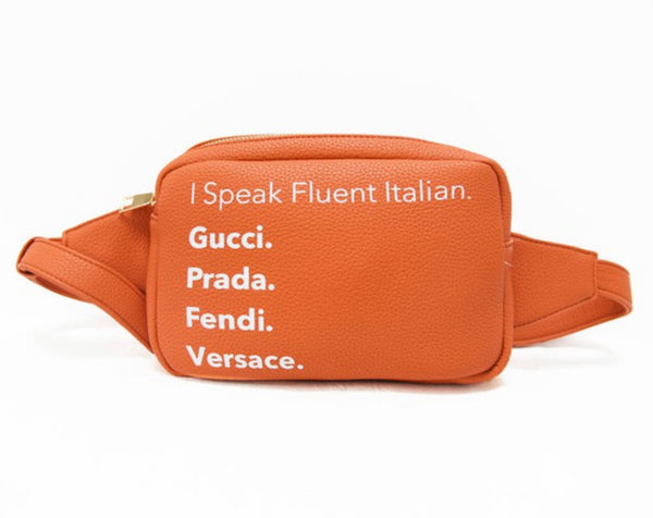 I Speak Fluent Italian Purse