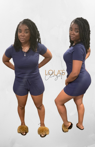 A Piece of Blue Short Set