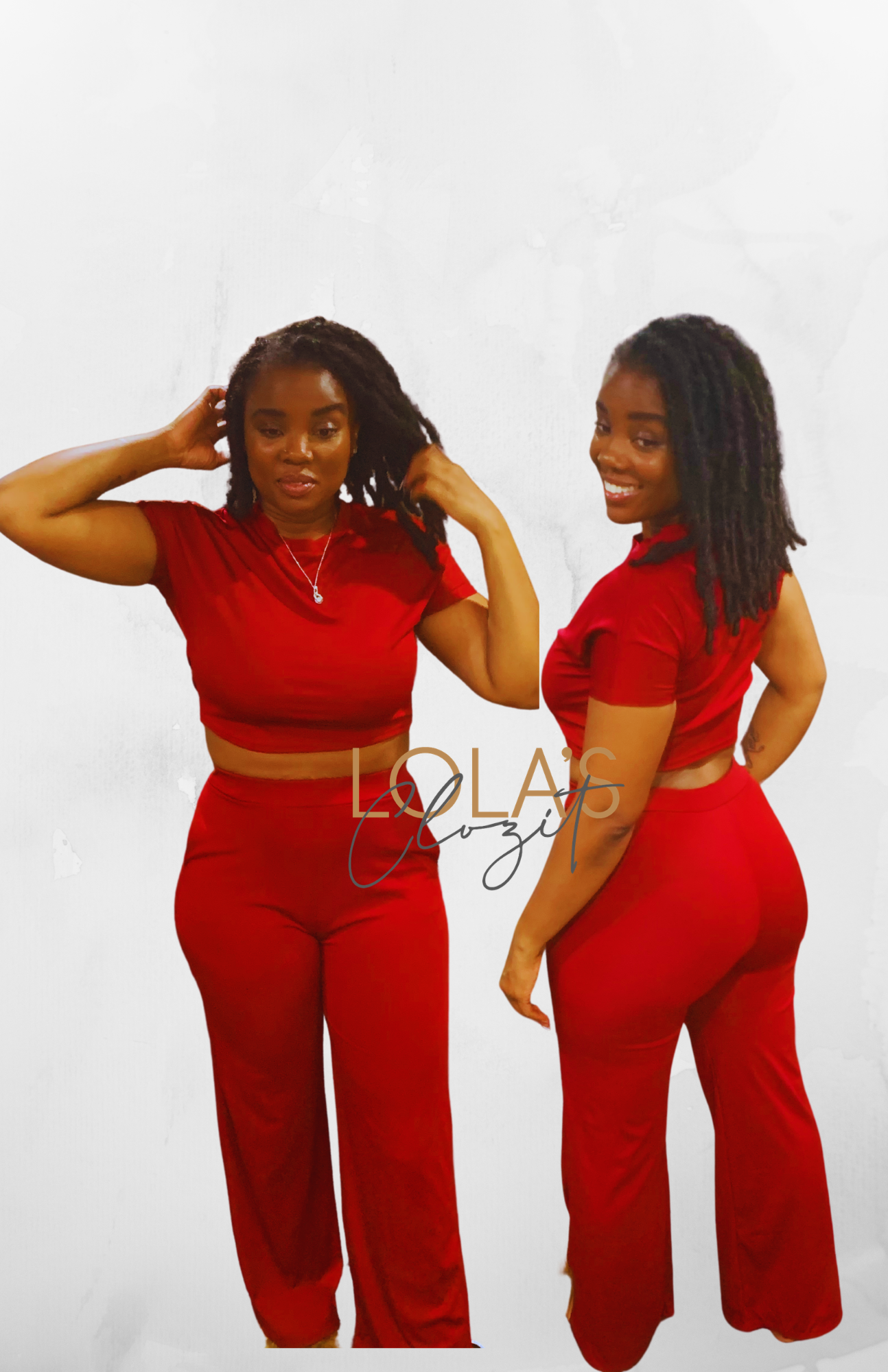 Wine Fine Pant Set