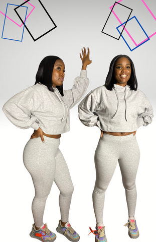 Grey Drawstring Hoodie
