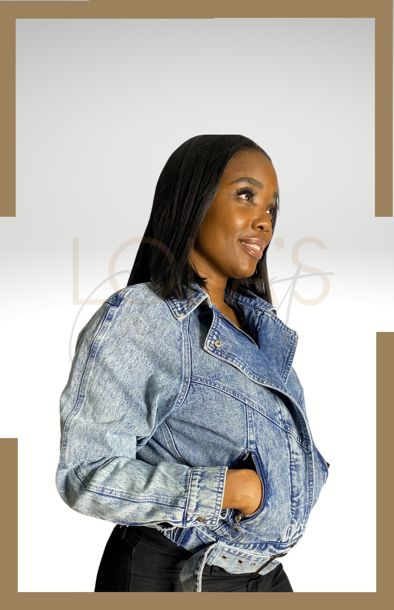 Belted Denim Jacket