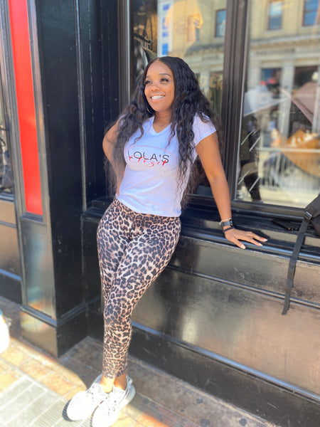 High-Waist Leopard Print Leggings