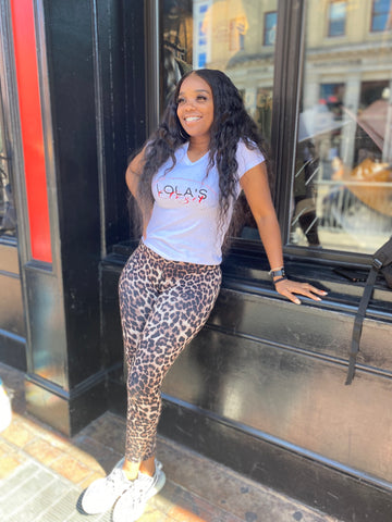 High-Waist Leopard Print Leggings