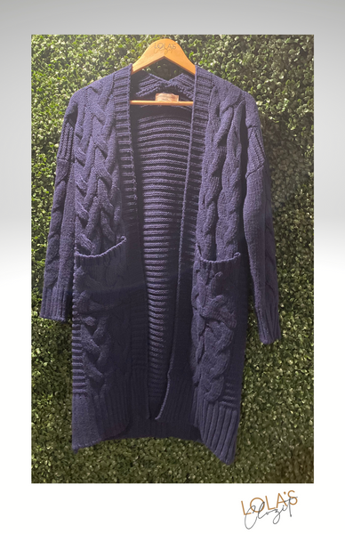 Cardigan Cable-Knit Sweater