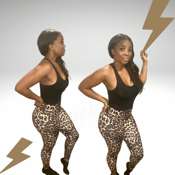 High-Waist Leopard Print Leggings