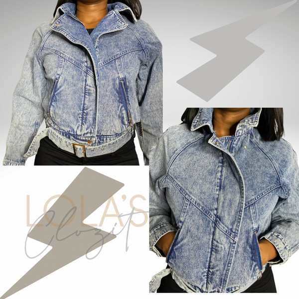 Belted Denim Jacket
