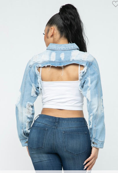 Cropped Me Jean Jacket