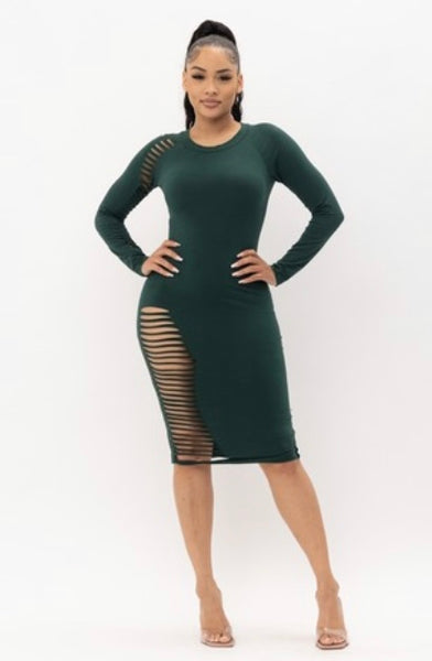 Cut out Midi Dress