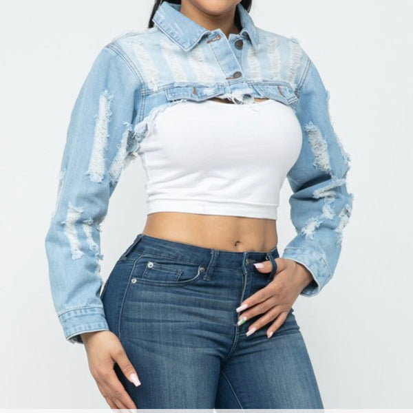Cropped Me Jean Jacket