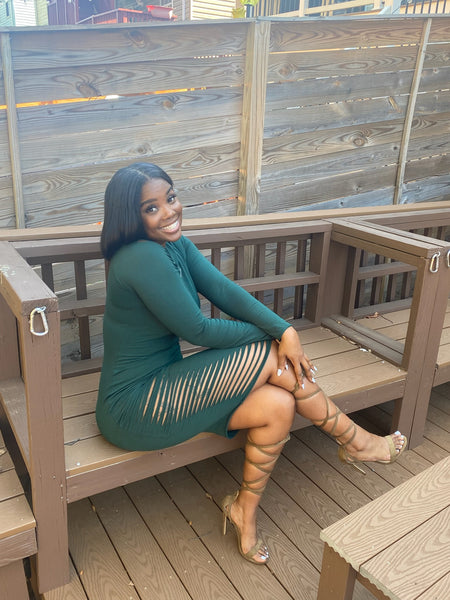 Cut out Midi Dress