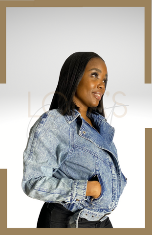 Belted Denim Jacket